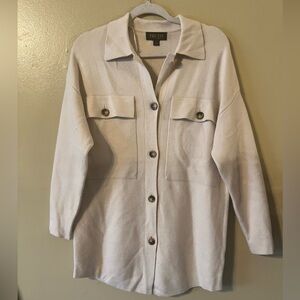 Truth by Republic Womens Shacket Shirt Jacket Sweater Casual S/p  Button Front K